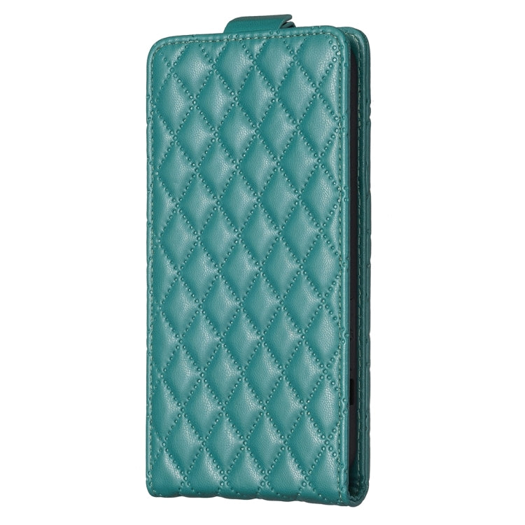 For OPPO A98 5G Diamond Lattice Vertical Flip Leather Phone Case showcasing its stylish design and card slots.