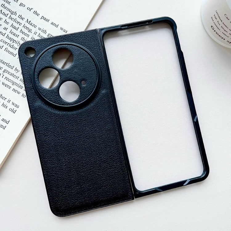 Litchi Texture PU + PC Shockproof case for OPPO Find N3 and OnePlus Open, showcasing its sleek design and protective features.