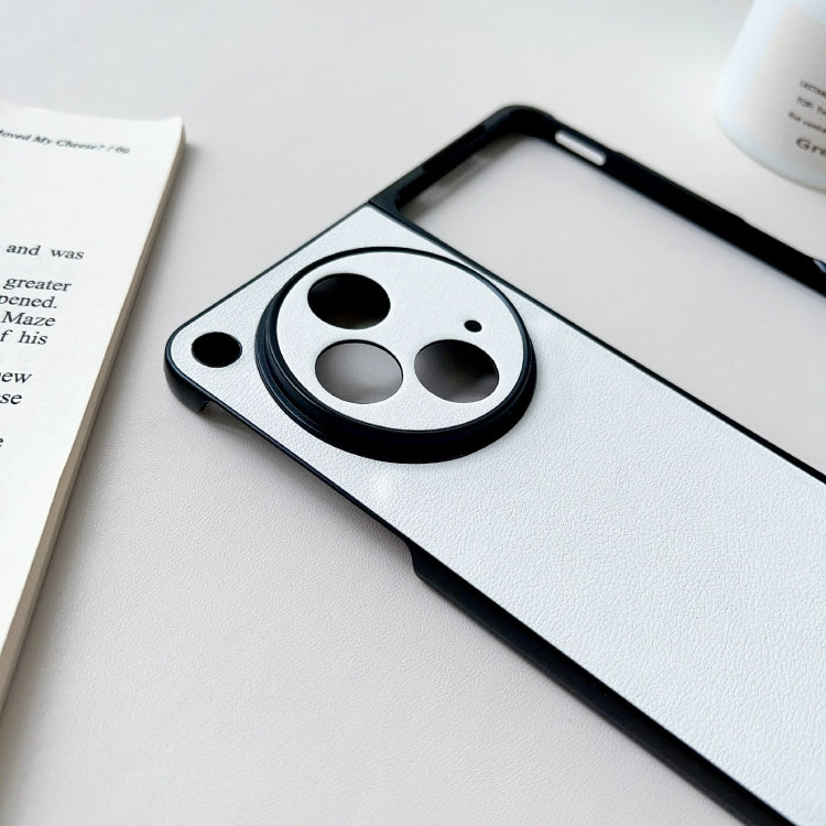 Litchi Texture PU + PC Shockproof case for OPPO Find N3 and OnePlus Open, showcasing its sleek design and protective features.