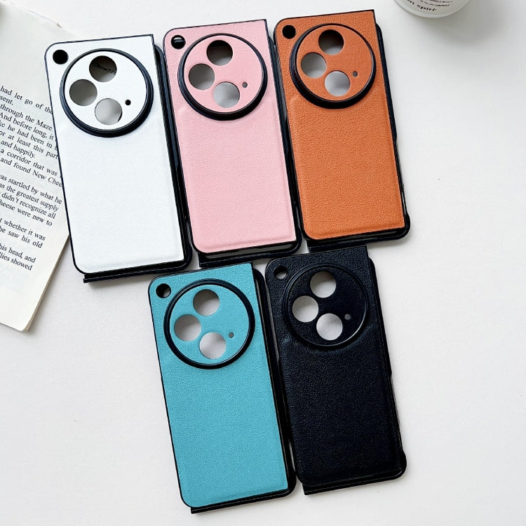 Litchi Texture PU + PC Shockproof case for OPPO Find N3 and OnePlus Open, showcasing its sleek design and protective features.