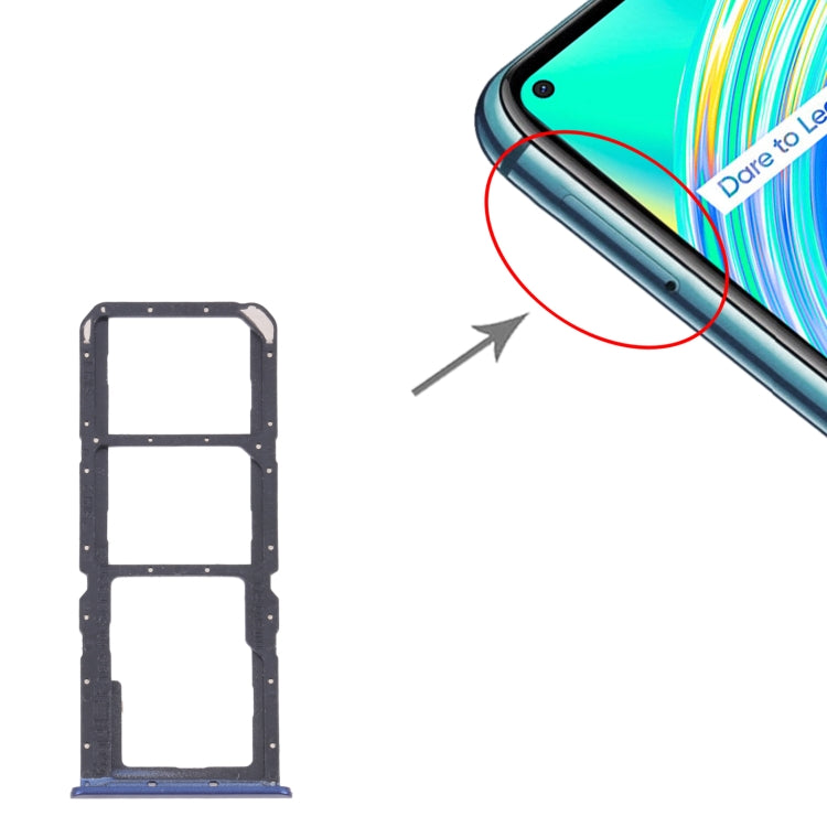 High-quality SIM card tray set for OPPO Realme C17 RMX2101, including SIM and Micro SD trays.