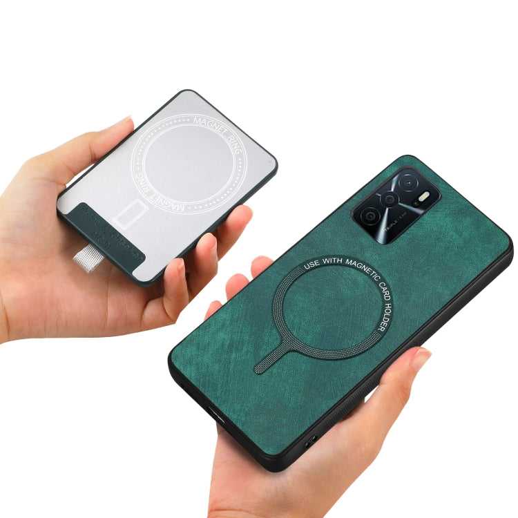 Retro Splitable Magnetic Phone Case for OPPO Reno7 Z 5G, featuring a stylish design with a magnetic card wallet and drop-proof protection.