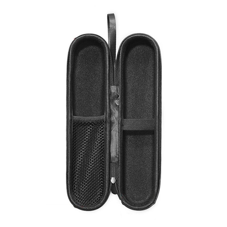 For Oral B Portable Mijia Philips Electric Toothbrush Storage Bag in black nylon, featuring a zipper design and compact size for travel.