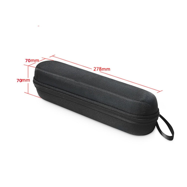 For Oral B Portable Mijia Philips Electric Toothbrush Storage Bag in black nylon, featuring a zipper design and compact size for travel.