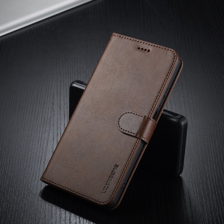LC.IMEEKE Calf Texture Horizontal Flip Leather case for Realme C55, showcasing its elegant design and durable material.
