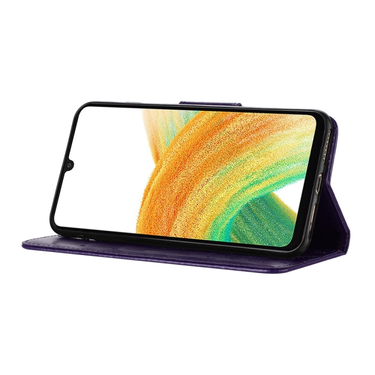 Butterfly Flower Pattern Flip Leather Phone Case for Samsung Galaxy A05s, showcasing its elegant design and functional features.