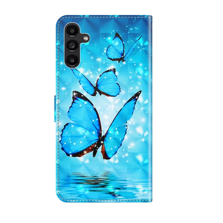 Samsung Galaxy A15 3D Painting Pattern Flip Leather Phone Case showcasing vibrant design and protective features.