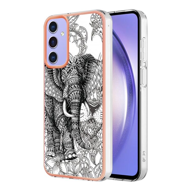 Samsung Galaxy A15 5G phone case featuring electroplating marble design, made of durable TPU material, showcasing its stylish and protective features.