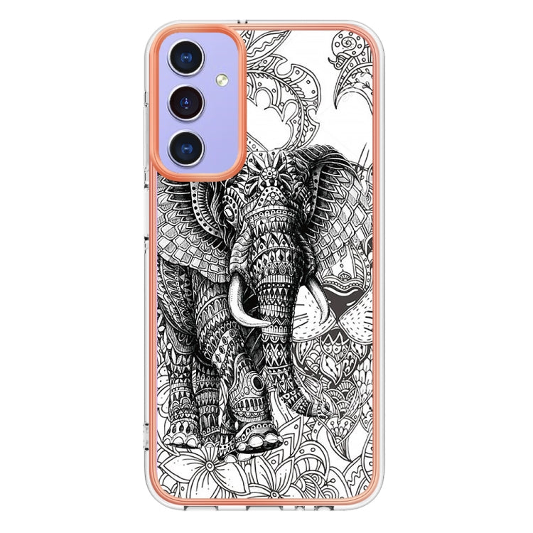 Samsung Galaxy A15 5G phone case featuring electroplating marble design, made of durable TPU material, showcasing its stylish and protective features.