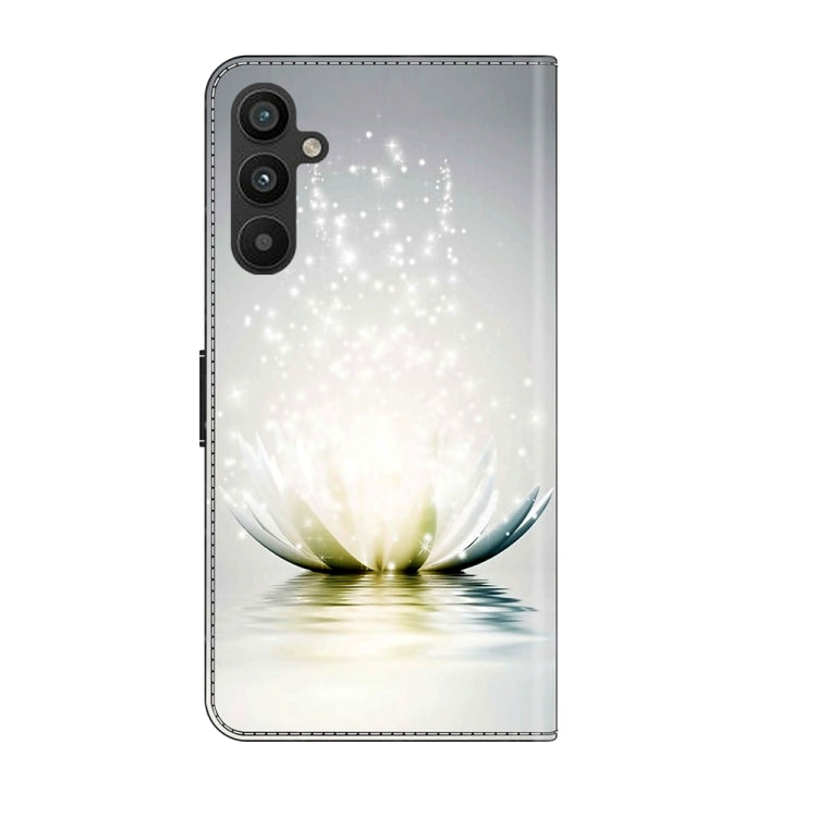 Samsung Galaxy A15 Crystal 3D Shockproof Protective Leather Phone case in black with card slot and holder design.