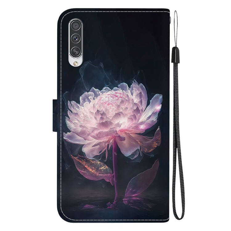 Crystal texture colored drawing leather case for Samsung Galaxy A70/A70s, showcasing its elegant design and functional features.
