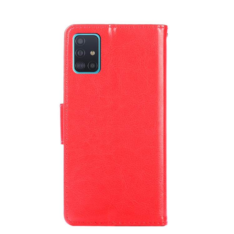 Crystal Texture Horizontal Flip Leather case for Samsung Galaxy A72 5G/4G, showcasing its elegant design and functional features.