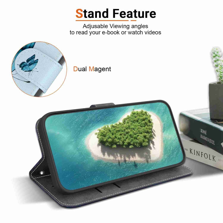 Samsung Galaxy M52 5G case in crystal texture colored drawing leather, showcasing its stylish design and functional features.