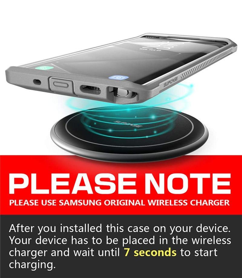 Samsung Galaxy Note 10 Plus UB Pro Full-Body Rugged Case in black, showcasing its durable design and kickstand feature.