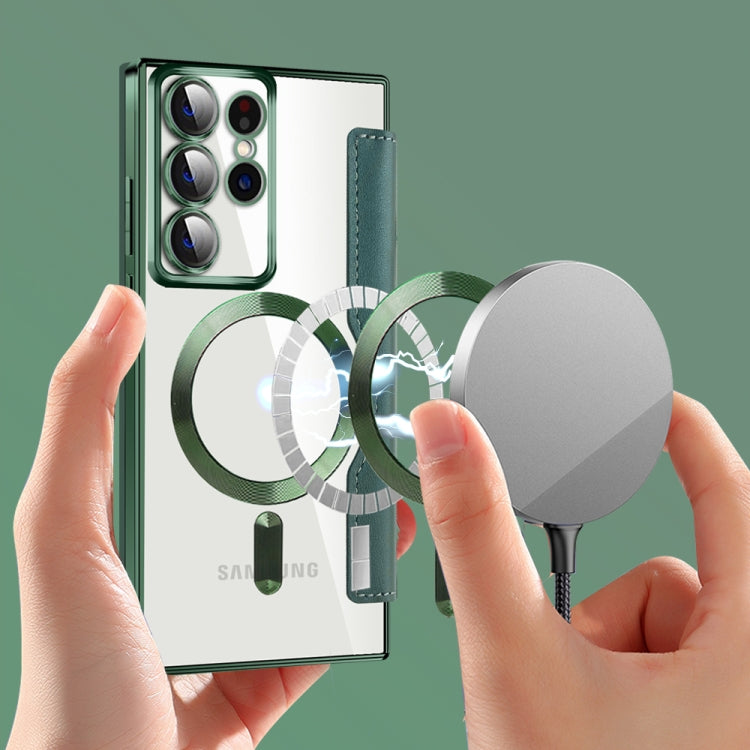 For Samsung Galaxy S22 Ultra 5G MagSafe Magnetic RFID Anti-theft case, showcasing its sleek design and RFID protection features.