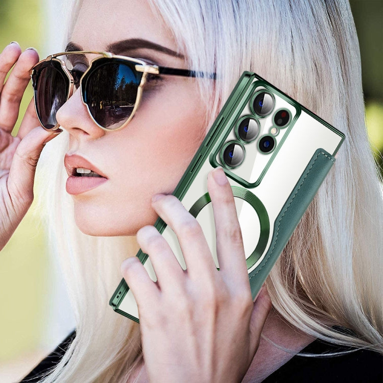 For Samsung Galaxy S22 Ultra 5G MagSafe Magnetic RFID Anti-theft case, showcasing its sleek design and RFID protection features.