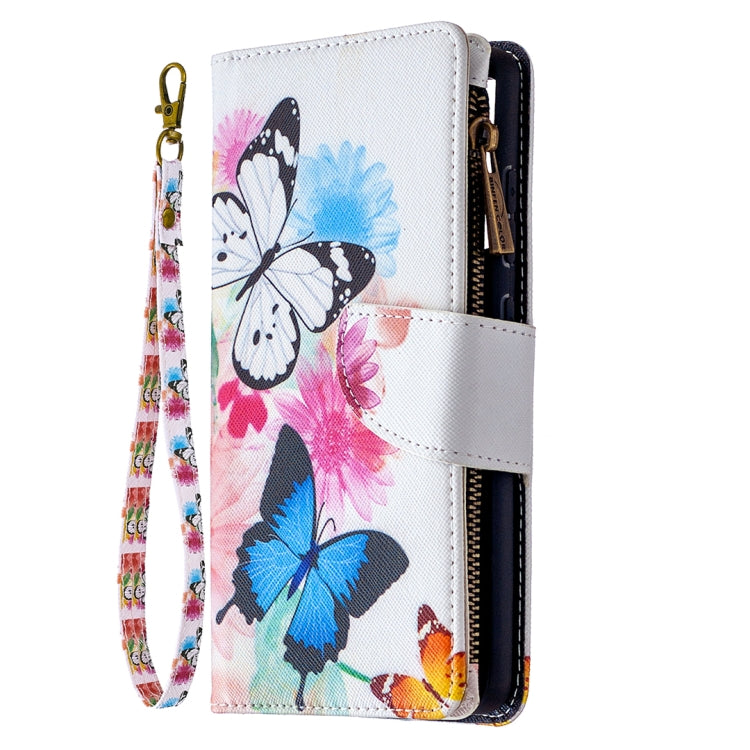 Samsung Galaxy S20 FE 5G case with colored drawing pattern and zipper design, showcasing its stylish and functional features.