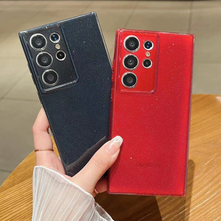 Jelly Glitter Solid Color TPU Phone Case for Samsung Galaxy S23 FE 5G, showcasing its stylish design and durable material.