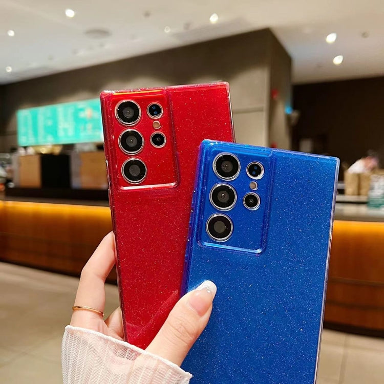 Jelly Glitter Solid Color TPU Phone Case for Samsung Galaxy S23 FE 5G, showcasing its stylish design and durable material.