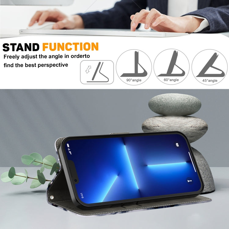 3D Painted Leather Phone Case for Samsung Galaxy S24 5G featuring a cute Smile Cat design, showcasing its stylish and protective features.