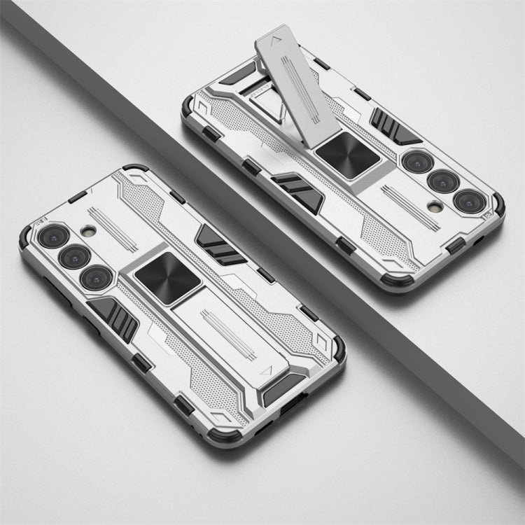 Samsung Galaxy S24 5G Supersonic Armor PC Hybrid TPU Phone case showcasing its durable design and precise cut-outs.