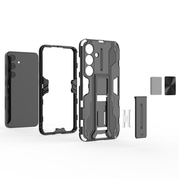 Samsung Galaxy S24 5G Supersonic Armor PC Hybrid TPU Phone case showcasing its durable design and precise cut-outs.