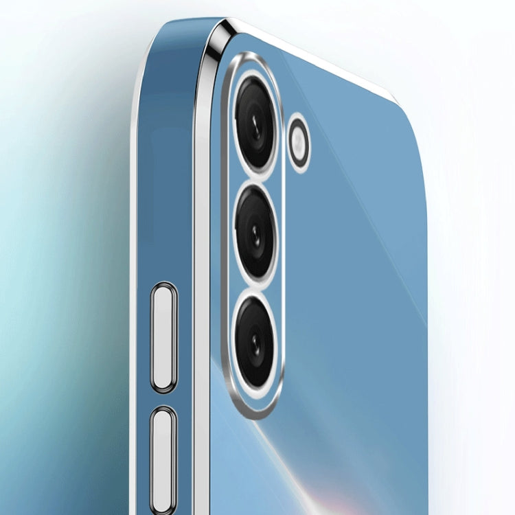 XINLI Straight Edge 6D Electroplate TPU case for Samsung Galaxy S24 5G, showcasing its sleek design and durable material.