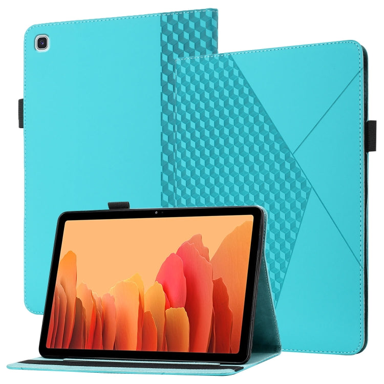 Samsung Galaxy Tab A7 10.4 2020 T500/T505 Rhombus Skin Feel case showcasing its durable TPU and PU leather design.