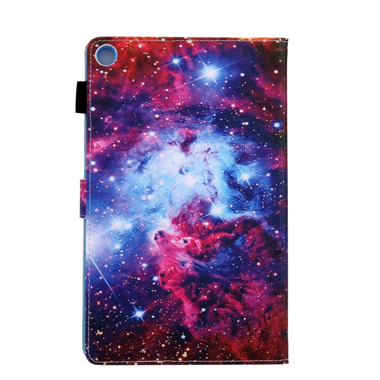 Stylish colored drawing leather case for Samsung Galaxy Tab A9, showcasing its durable TPU and PU leather material.