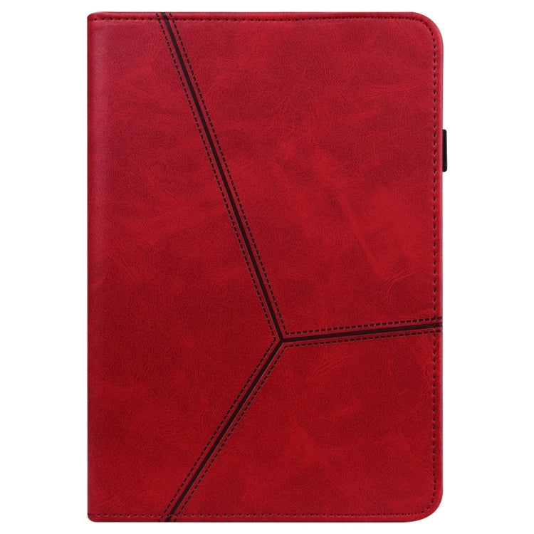 Solid Color Stripe Embossed Case for Samsung Galaxy Tab S7/S8/S9/S9 FE, showcasing its durable PU and TPU material with a stylish design.