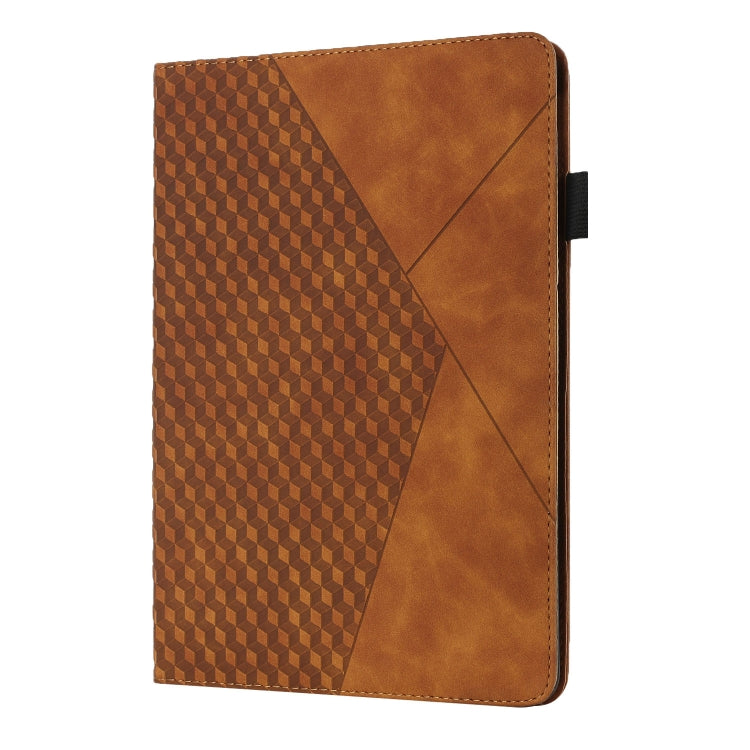 Rhombus Skin Feel Horizontal Case for Samsung Tab A 8.0 2019, showcasing its durable TPU and PU leather material with a stylish design.