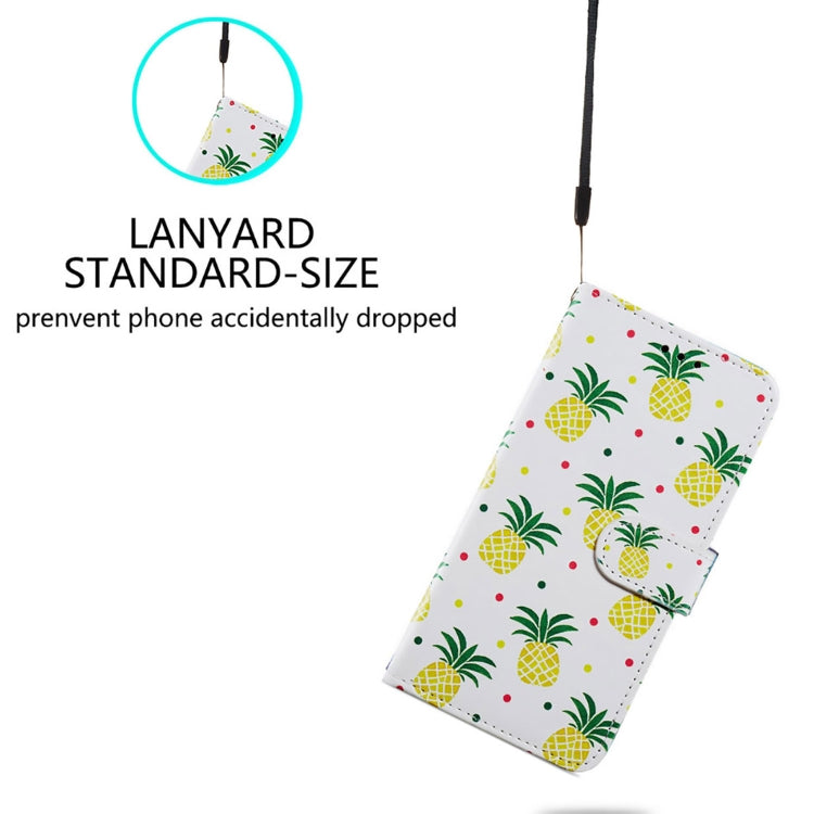 For Sony Xperia 5 V Painted Pattern Horizontal Flip Leather Phone Case with card slots and wrist strap, showcasing its stylish design and functionality.