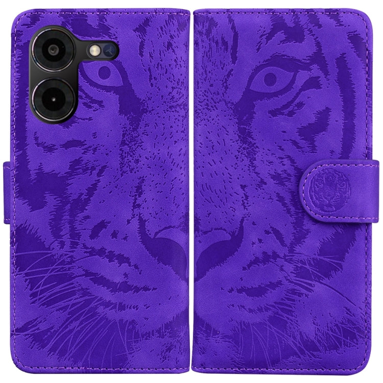 For Tecno Pova 5 Pro Tiger Embossing Pattern Flip Leather Phone Case showcasing its stylish design and functional features.
