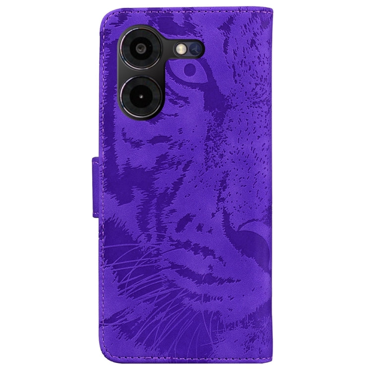 For Tecno Pova 5 Pro Tiger Embossing Pattern Flip Leather Phone Case showcasing its stylish design and functional features.