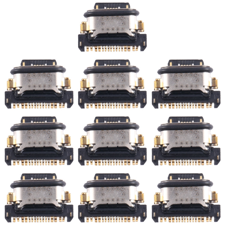 10pcs original charging port connectors for Vivo S9, showcasing their design and compatibility.