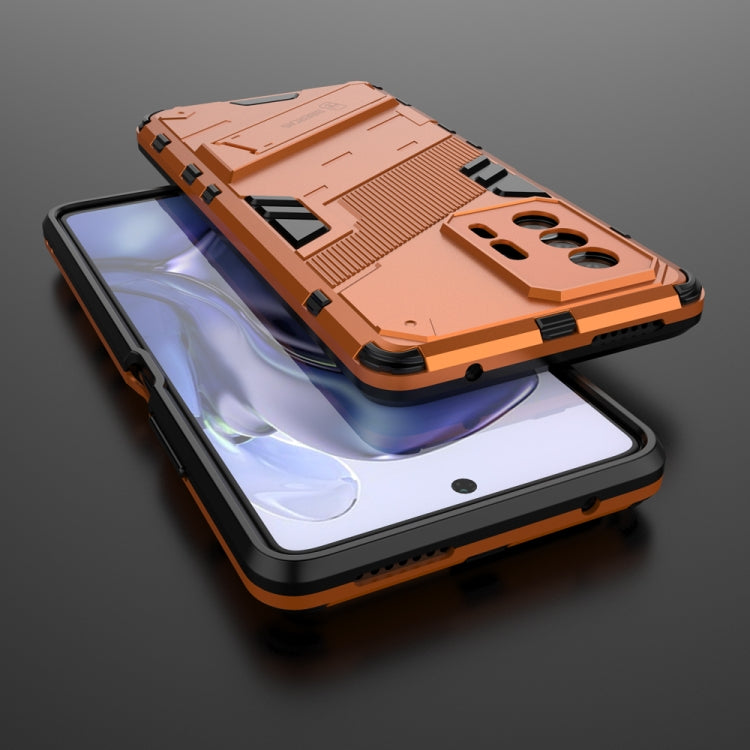 Xiaomi Mi 11T/11T Pro Punk Armor 2 in 1 PC + TPU Shockproof Case showcasing its durable design and invisible holder feature.