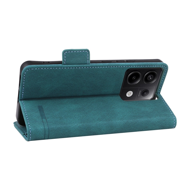 Magnetic clasp leather phone case for Xiaomi Redmi Note 13 Pro 5G, showcasing its stylish design and functional features.