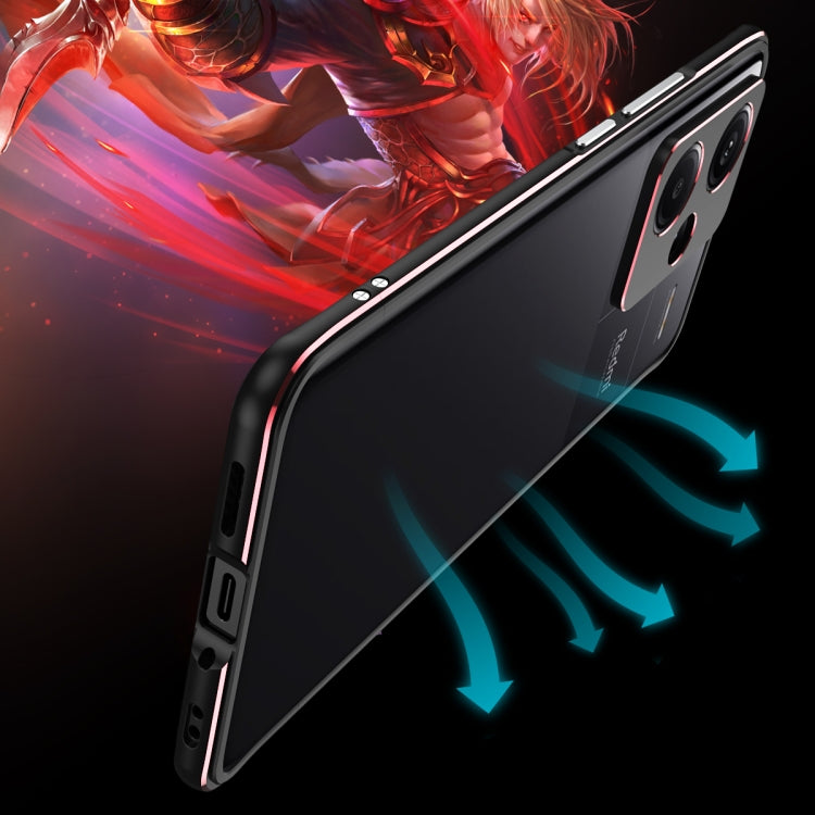 Aurora Series Lens Protector for Xiaomi Redmi Note 13 Pro+, made of aviation aluminum, showcasing its sleek design and protective features.