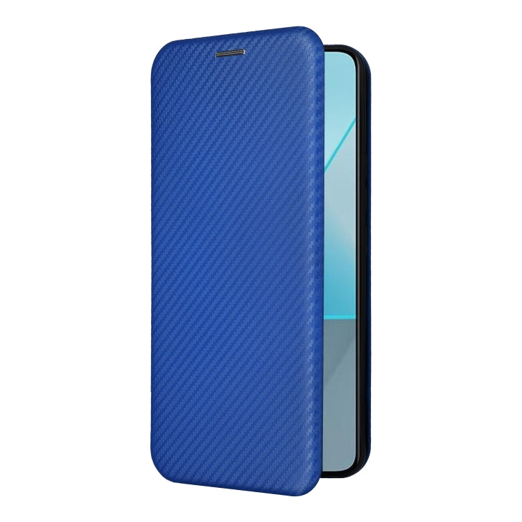 Carbon fiber texture flip leather case for Xiaomi Redmi Note 13 Pro, showcasing its durable design and card slot feature.