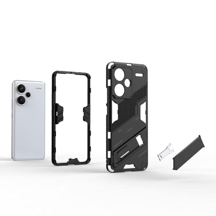 Xiaomi Redmi Note 13 Pro Punk Armor 2 in 1 PC + TPU Phone Case showcasing its durable design and precise cutouts for buttons and ports.