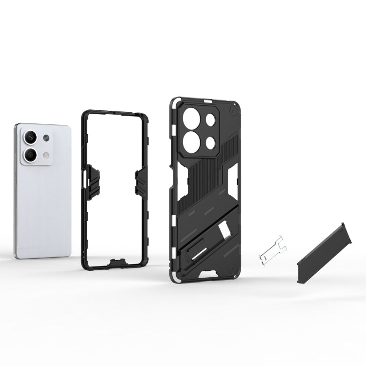 For Xiaomi Redmi Note 13 Punk Armor 2 in 1 PC + TPU Phone Case in white, showcasing its sleek design and durable materials.