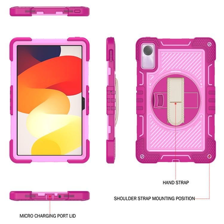 Xiaomi Redmi Pad SE 360 Degree Rotation Silicone Case showcasing its durable design and stand functionality.