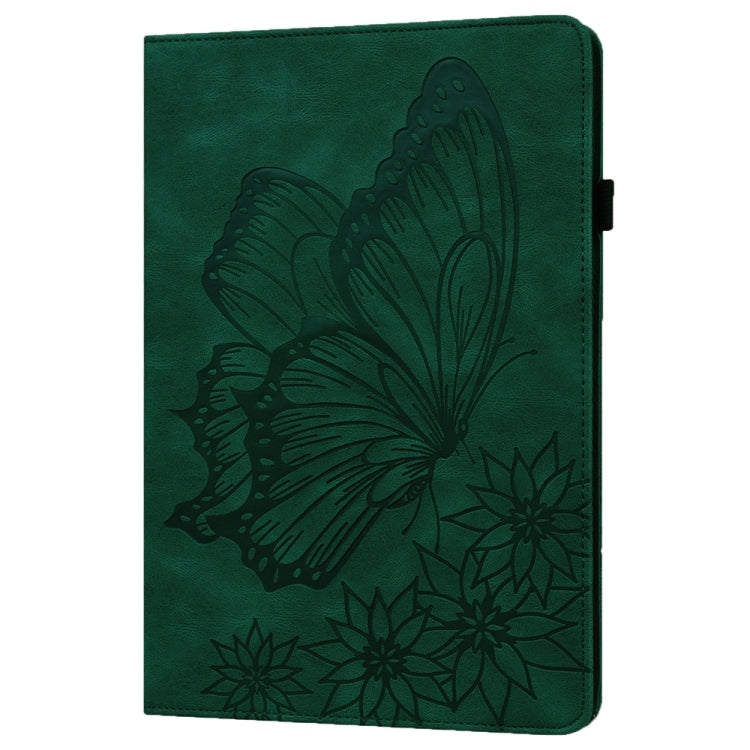 Big Butterfly Embossed Leather Tablet case for Xiaomi Redmi Pad SE, showcasing its stylish design and functional features.