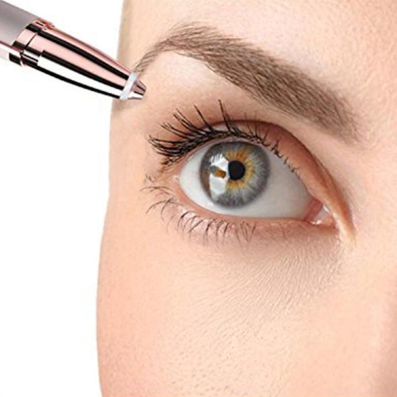 Frame Your Face Eyebrow Shaper in rosegold finish, designed for easy and effective eyebrow grooming at home.
