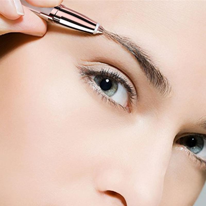 Frame Your Face Eyebrow Shaper in rosegold finish, designed for easy and effective eyebrow grooming at home.