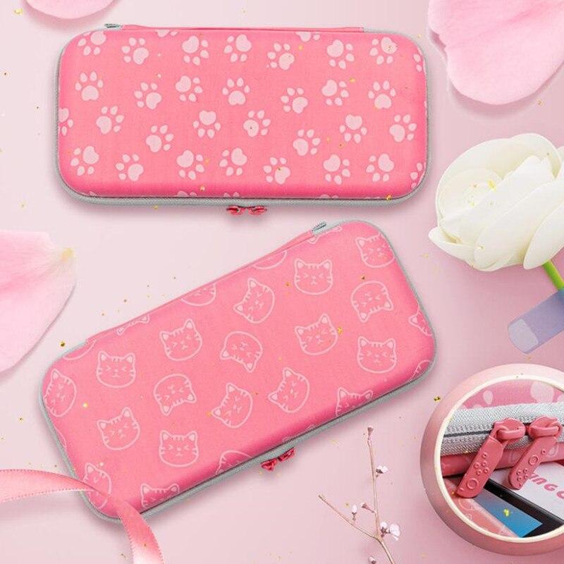 Front Cat Back Clat Claw storage bag for Nintendo Switch, featuring a hard shell design with compartments for console and accessories.