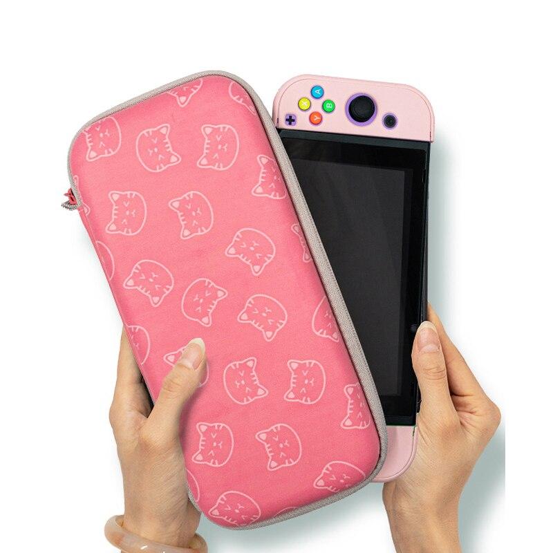 Front Cat Back Clat Claw storage bag for Nintendo Switch, featuring a hard shell design with compartments for console and accessories.