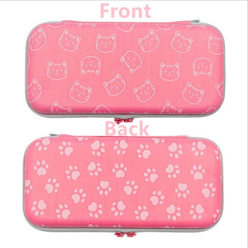 Front Cat Back Clat Claw storage bag for Nintendo Switch, featuring a hard shell design with compartments for console and accessories.