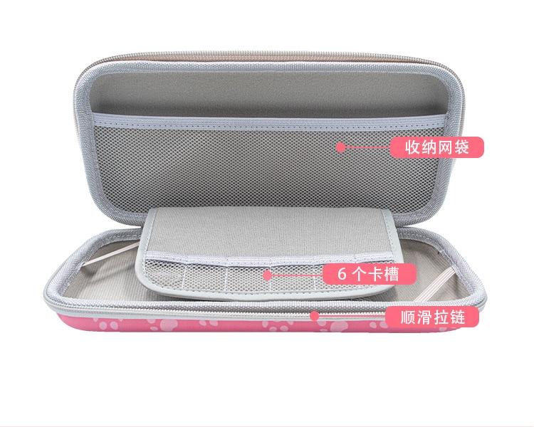 Front Cat Back Clat Claw storage bag for Nintendo Switch, featuring a hard shell design with compartments for console and accessories.