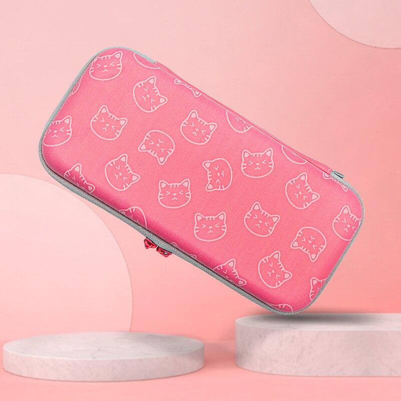 Front Cat Back Clat Claw storage bag for Nintendo Switch, featuring a hard shell design with compartments for console and accessories.